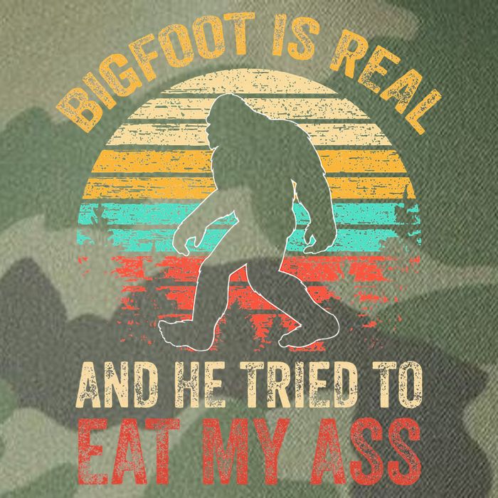 Bigfoot Is Real And He Tried To Eat My Ass Legacy Tie Dye Trucker Hat