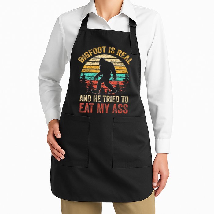 Bigfoot Is Real And He Tried To Eat My Ass Apron