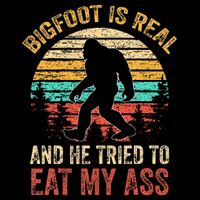 Bigfoot Is Real And He Tried To Eat My Ass 16 in Basic Backpack