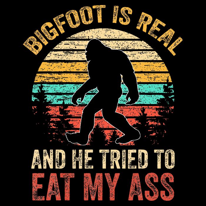 Bigfoot Is Real And He Tried To Eat My Ass 16 in Basic Backpack