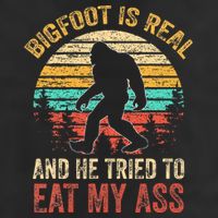 Bigfoot Is Real And He Tried To Eat My Ass Microfiber Hand Towel
