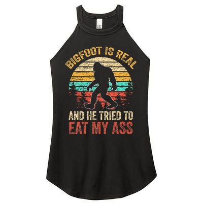 Bigfoot Is Real And He Tried To Eat My Ass Women's Perfect Tri Rocker Tank