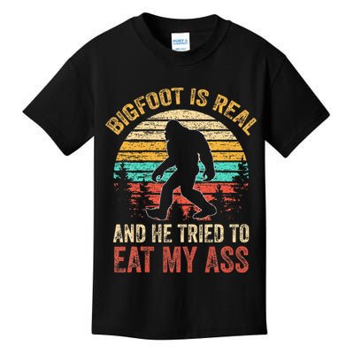 Bigfoot Is Real And He Tried To Eat My Ass Kids T-Shirt