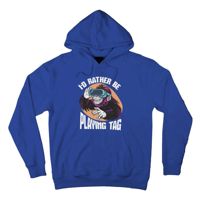 Bruh Id Rather Be Playing Tag Monkey Hoodie