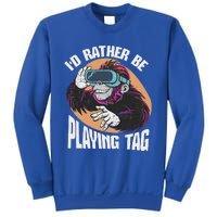 Bruh Id Rather Be Playing Tag Monkey Sweatshirt