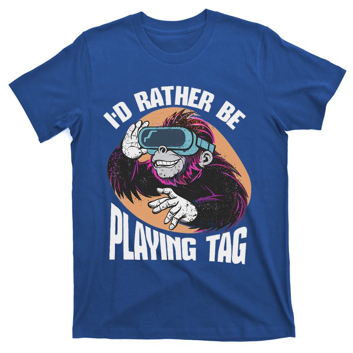 Bruh Id Rather Be Playing Tag Monkey T-Shirt