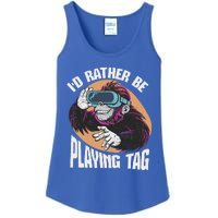 Bruh Id Rather Be Playing Tag Monkey Ladies Essential Tank