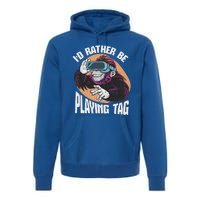 Bruh Id Rather Be Playing Tag Monkey Premium Hoodie