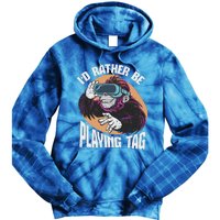 Bruh Id Rather Be Playing Tag Monkey Tie Dye Hoodie