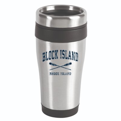 Block Island Rhode Island Vintage Nautical Paddles Sports Oa 16oz Travel Tumbler