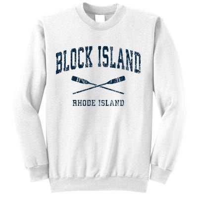 Block Island Rhode Island Vintage Nautical Paddles Sports Oa Sweatshirt