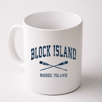 Block Island Rhode Island Vintage Nautical Paddles Sports Oa Mug