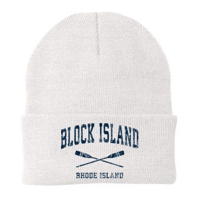 Block Island Rhode Island Vintage Nautical Paddles Sports Oa Beanie
