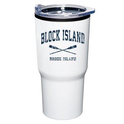 Block Island Rhode Island Vintage Nautical Paddles Sports Oa Tumbler