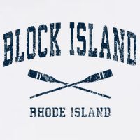 Block Island Rhode Island Vintage Nautical Paddles Sports Oa Kids T-Shirt