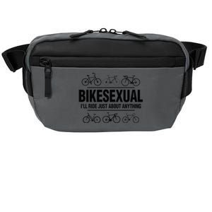 BikeSexual Ill Ride Anything Funny Biker Bicycling Gift Crossbody Pack