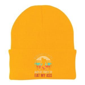 Bigfoot Is Real And He Tried To Eat My Ass Funny Sasquatch Knit Cap Winter Beanie