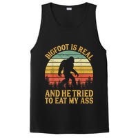 Bigfoot Is Real And He Tried To Eat My Ass Funny Sasquatch PosiCharge Competitor Tank