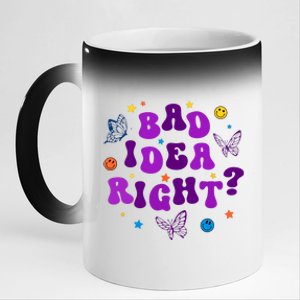 Bad Idea Right Guts 2024 11oz Black Color Changing Mug