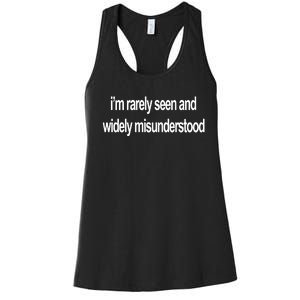 Blackcactusx IM Rarely Seen And Widely Misunderstood Women's Racerback Tank