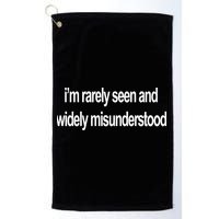 Blackcactusx IM Rarely Seen And Widely Misunderstood Golf Towel