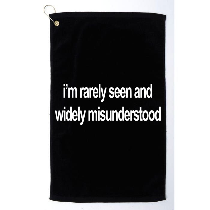 Blackcactusx IM Rarely Seen And Widely Misunderstood Golf Towel