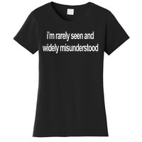 Blackcactusx IM Rarely Seen And Widely Misunderstood Women's T-Shirt