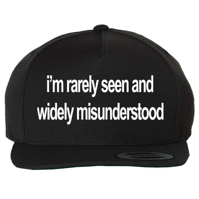 Blackcactusx IM Rarely Seen And Widely Misunderstood Wool Snapback Cap