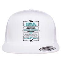 Beware I Ride Horses You Will Not Be A Problem Horse Lover Flat Bill Trucker Hat