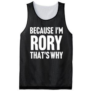 Because IM Rory ThatS Why Am Personalized Name Mesh Reversible Basketball Jersey Tank