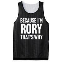 Because IM Rory ThatS Why Am Personalized Name Mesh Reversible Basketball Jersey Tank