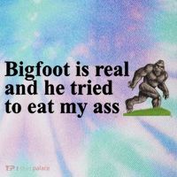 Bigfoot Is Real And He Tried To Eat My Ass Meme Legacy Tie Dye Trucker Hat