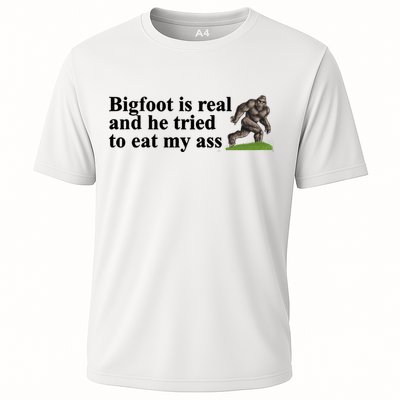 Bigfoot Is Real And He Tried To Eat My Ass Meme Performance Shirt