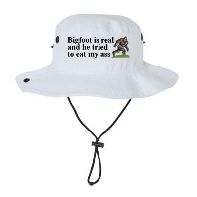 Bigfoot Is Real And He Tried To Eat My Ass Meme Legacy Cool Fit Booney Bucket Hat