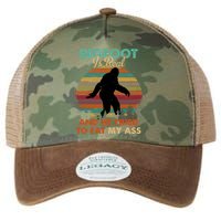 Bigfoot Is Real And He Tried To Eat My Ass Funny Legacy Tie Dye Trucker Hat