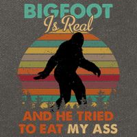 Bigfoot Is Real And He Tried To Eat My Ass Funny Cotton Canvas Backpack