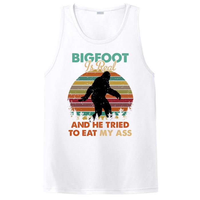 Bigfoot Is Real And He Tried To Eat My Ass Funny PosiCharge Competitor Tank