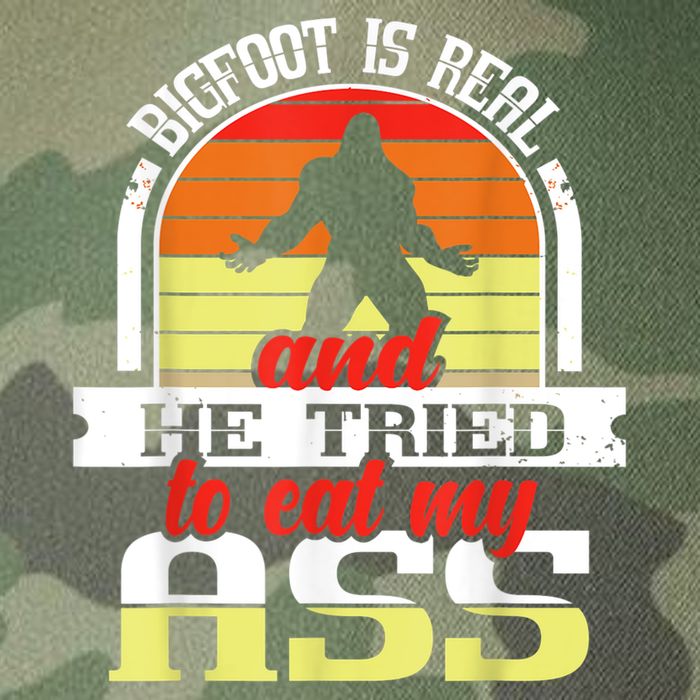 Bigfoot Is Real And He Tried To Funny Bigfoot Sasquatch Legacy Tie Dye Trucker Hat
