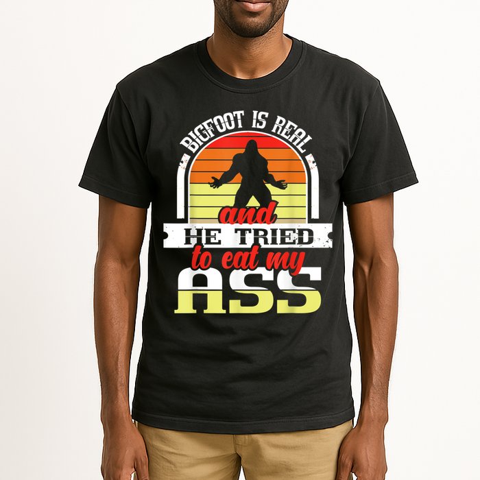 Bigfoot Is Real And He Tried To Funny Bigfoot Sasquatch Tall T-Shirt