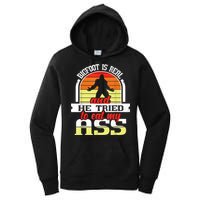 Bigfoot Is Real And He Tried To Funny Bigfoot Sasquatch Women's Pullover Hoodie