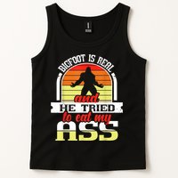 Bigfoot Is Real And He Tried To Funny Bigfoot Sasquatch Tank Top