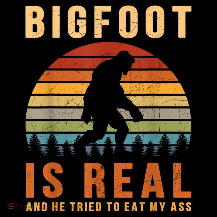 Bigfoot Is Real And He Tried To Eat My Ass Funny Sasquatch Pom Pom 12in Knit Beanie