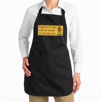 Bigfoot Is Real And He Tried To Eat My Ass Funny Oddly Specific Meme Apron