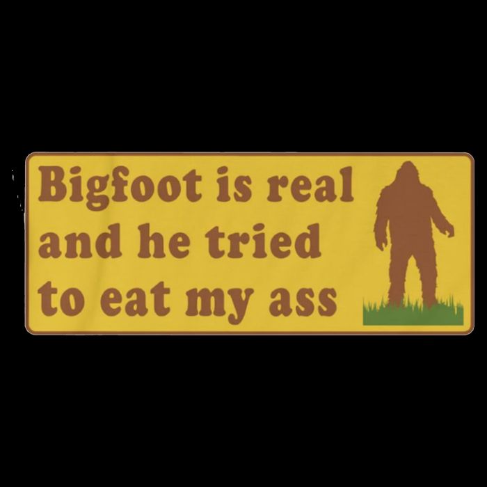 Bigfoot Is Real And He Tried To Eat My Ass Funny Oddly Specific Meme Backpack