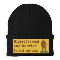 Bigfoot Is Real And He Tried To Eat My Ass Funny Oddly Specific Meme Beanie