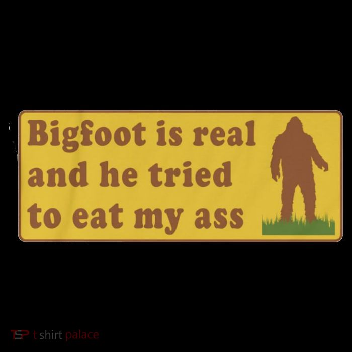 Bigfoot Is Real And He Tried To Eat My Ass Funny Oddly Specific Meme Magnet