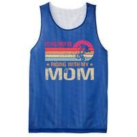 Bmx I’d Rather Be Riding With My Mom Vintage Great Gift Mesh Reversible Basketball Jersey Tank