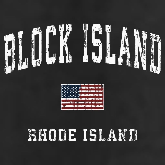Block Island Rhode Island Ri Vintage American Flag Sports Beanie