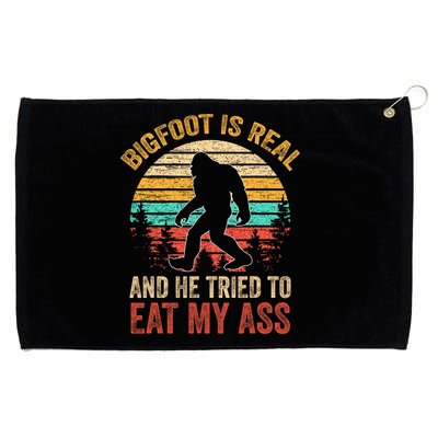 Bigfoot Is Real And He Tried To Eat My Ass  Grommeted Golf Towel