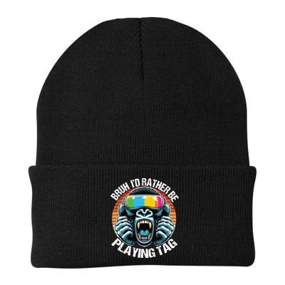 Bruh ID Rather Be Playing Tag Gorilla Wearing Vr Gamer Gift Beanie